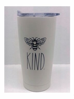 New Rae Dunn Bee Kind Tumbler with Lid Insulated Stainless Steel 17 oz 🐝